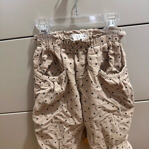 Zara Tan Polka Dot Kids Bottoms
